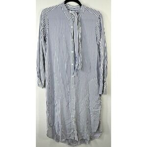 Velvet Graham Spencer Shirt Dress Womens‎ XS Striped Long Sleeve Pocket Casual